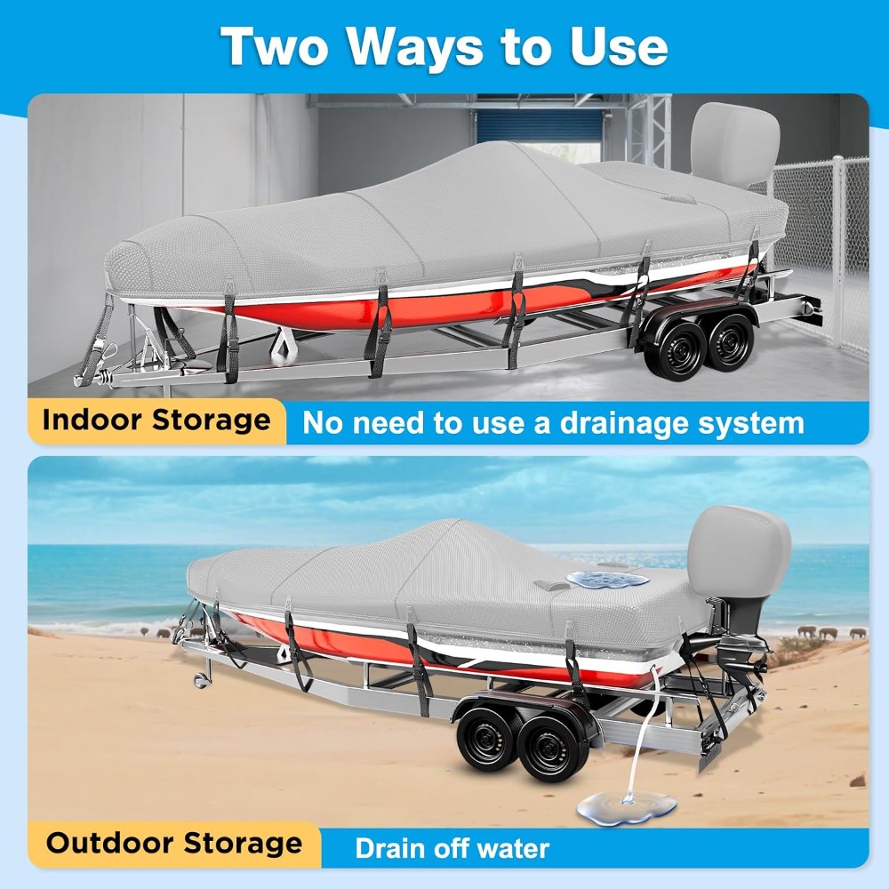 Boat Cover 20-22ft, 1200D Wate - огляд і ціна Fishing Boat Cover
