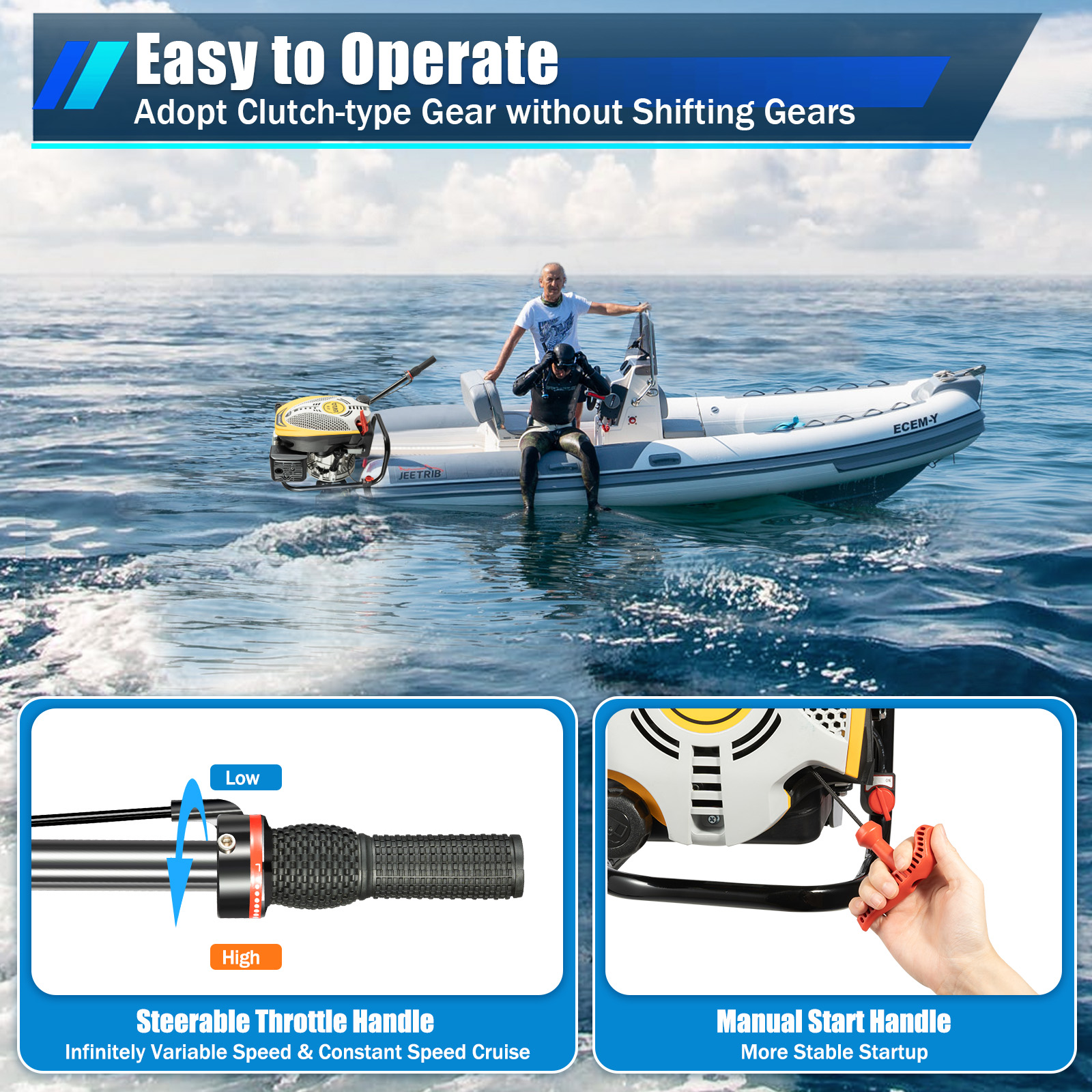 Outboard Motor Boat Engine, 4  - огляд і ціна Fishing Boat Outboard Motor