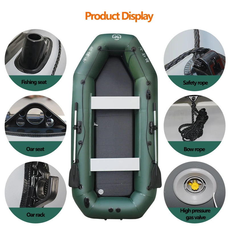 1.75~3.6m Green Fishing Kayak  - огляд і ціна Fishing Boat Oar