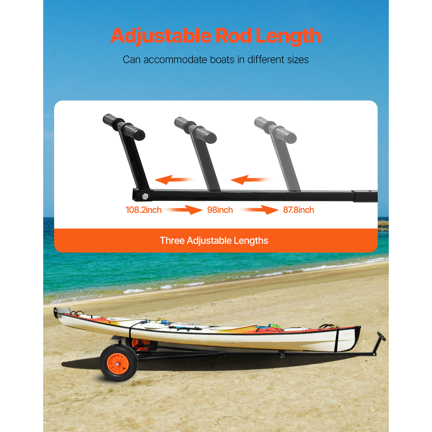 SucceBuy 420lbs Boat Trailer D - огляд і ціна Fishing Boat Oar