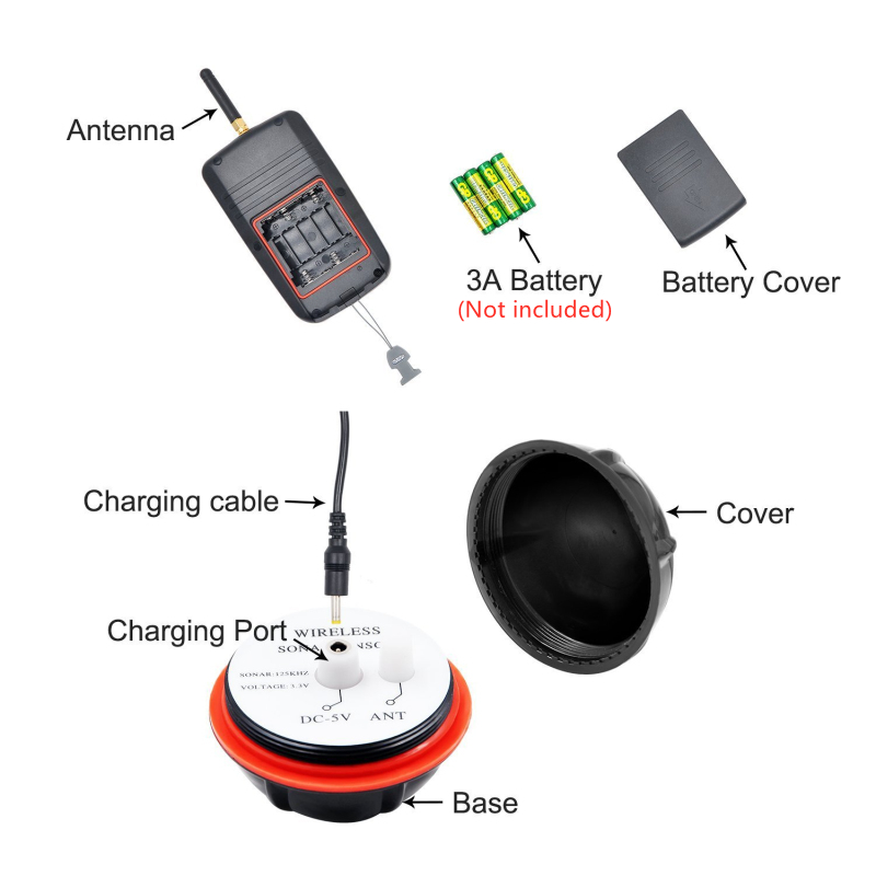Sonar Sensor LCD Fish Finder 4 - огляд і ціна Fishing Boat Depth Finder