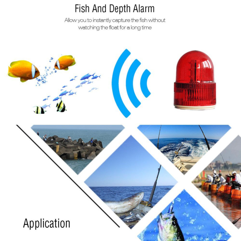 Wireless Sonar Sensor Fish Fin - огляд і ціна Fishing Boat Depth Finder