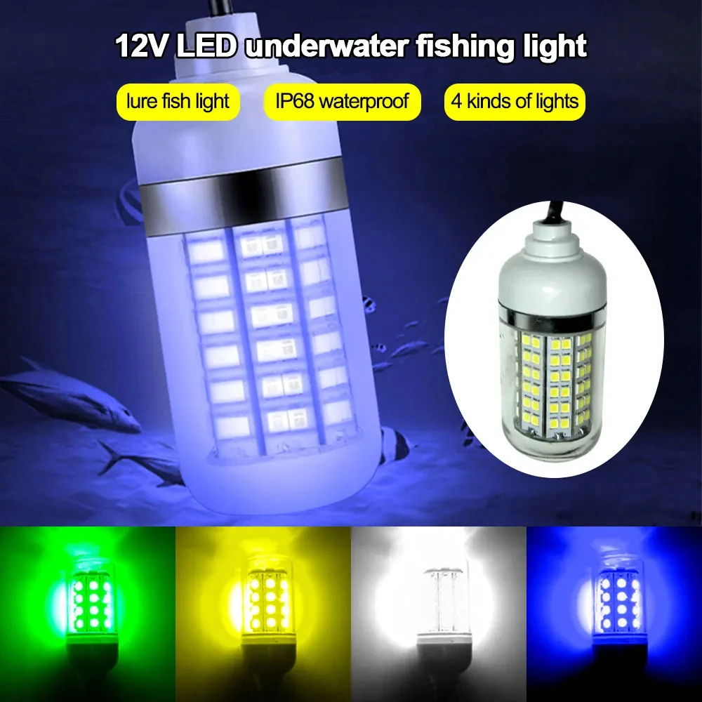 12V Underwater Lamp 15W 108 LE - огляд і ціна Fishing Boat Navigation Light
