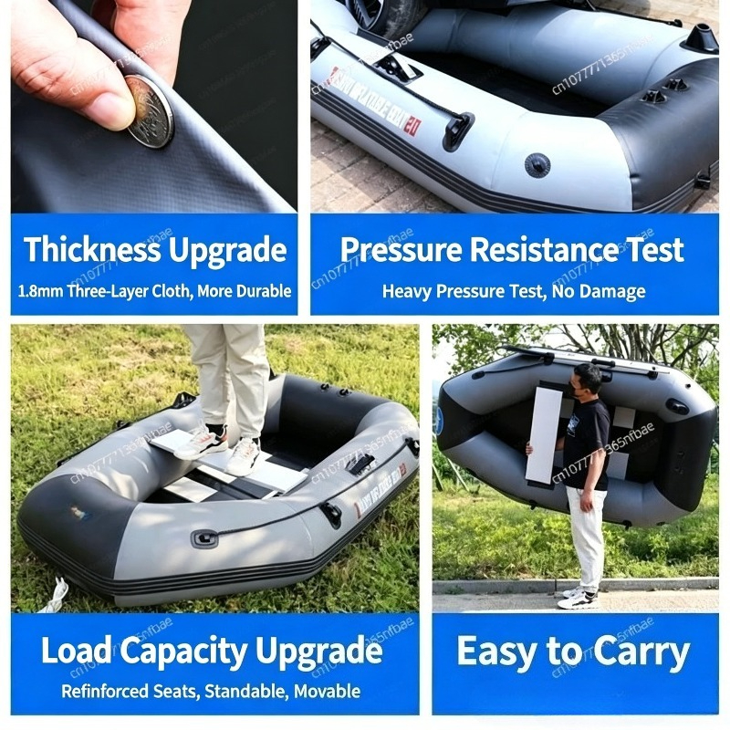 1.75m Rubber Inflatable Boat A - огляд і ціна Fishing Boat Inflatable