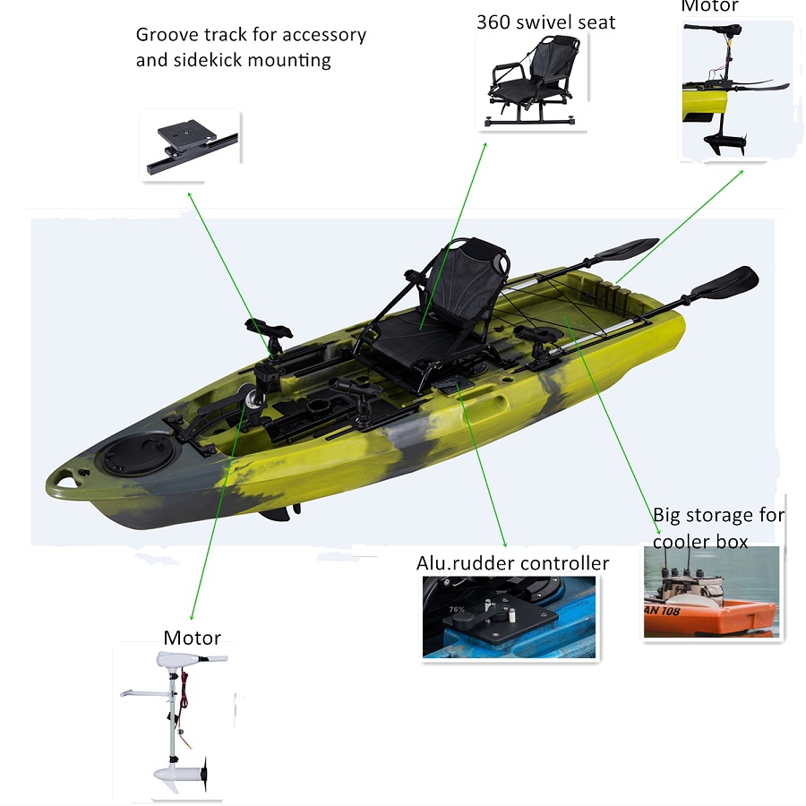 LSF Plastic Rowing Fishing Ele - огляд і ціна Fishing Boat Paddle