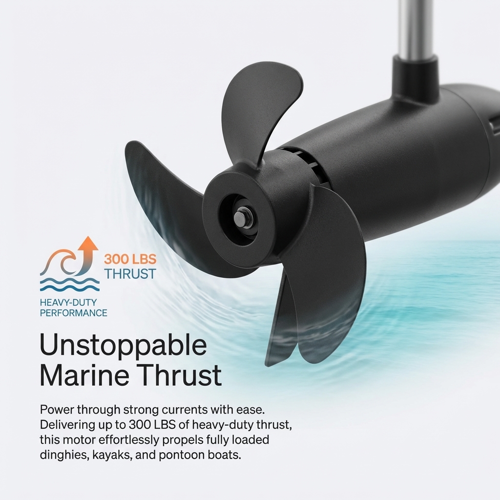240LBS 300LBS High Thrust Brus - огляд і ціна Fishing Boat Trolling Motor