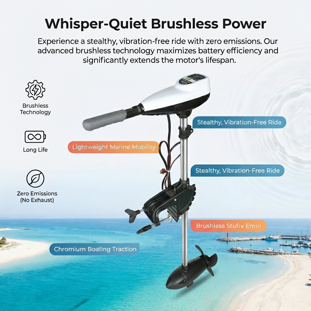 240LBS 300LBS High Thrust Brus - огляд і ціна Fishing Boat Trolling Motor