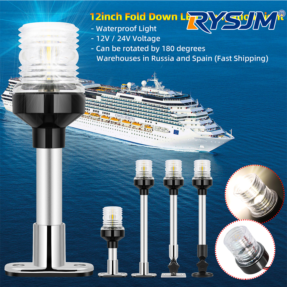 6/12inch LED Fold Yacht Naviga - огляд і ціна Fishing Boat Paddle