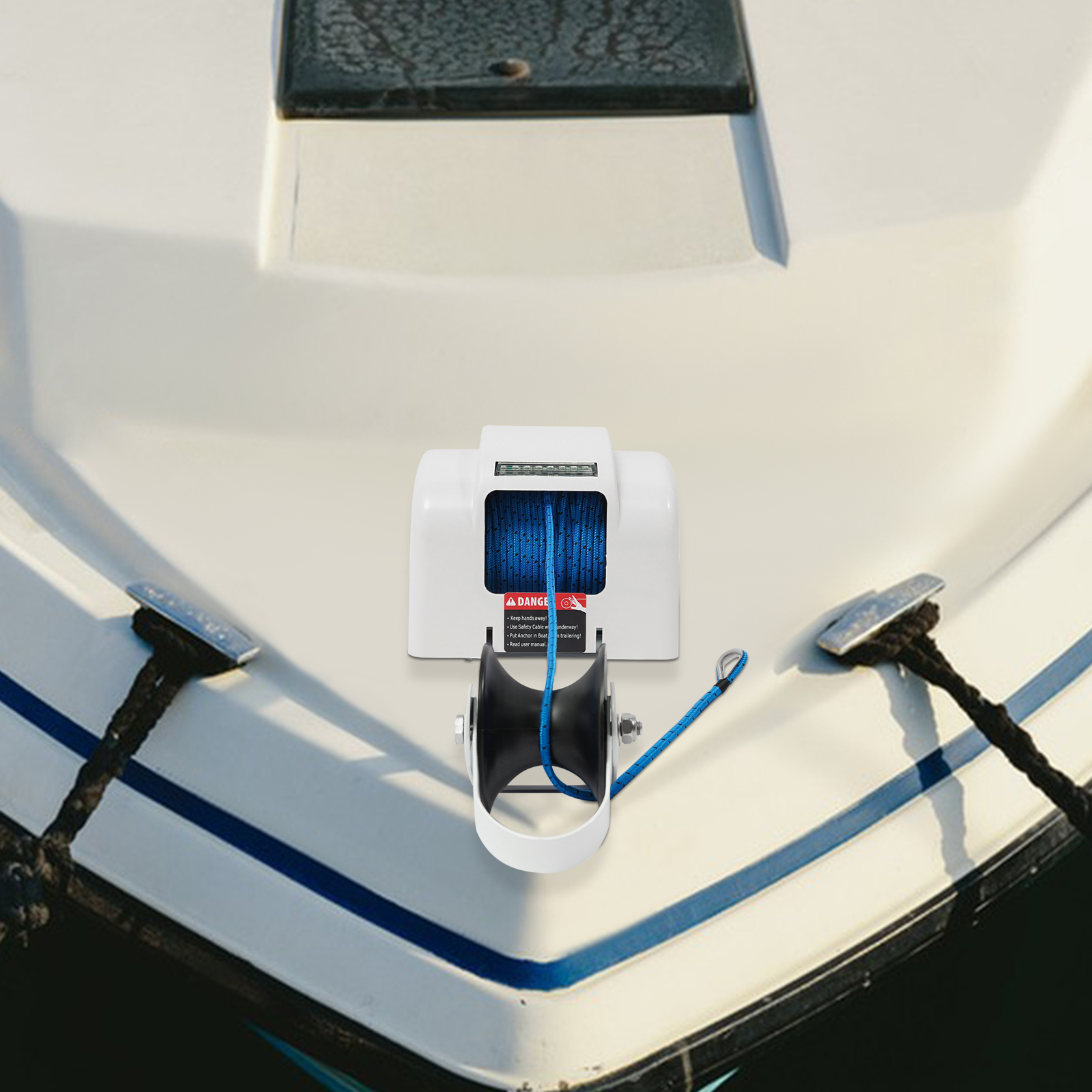 12V Electric Anchor Winch 45LB - огляд і ціна Fishing Boat Anchor Winch