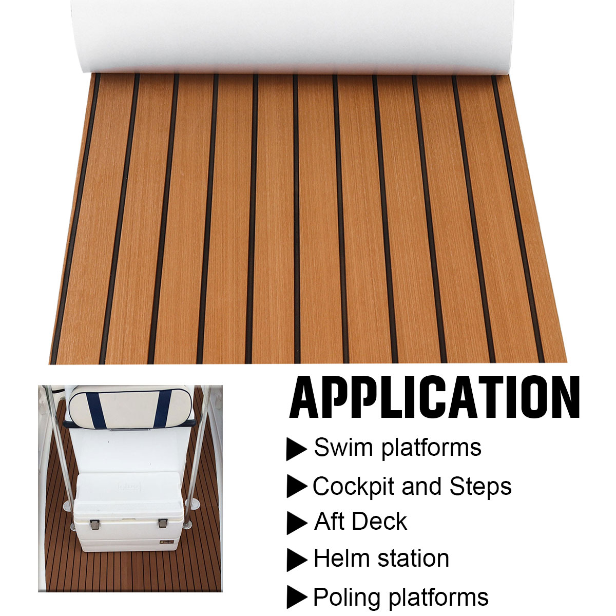 2400X600x6mm Self-Adhesive EVA - огляд і ціна Fishing Boat Paddle