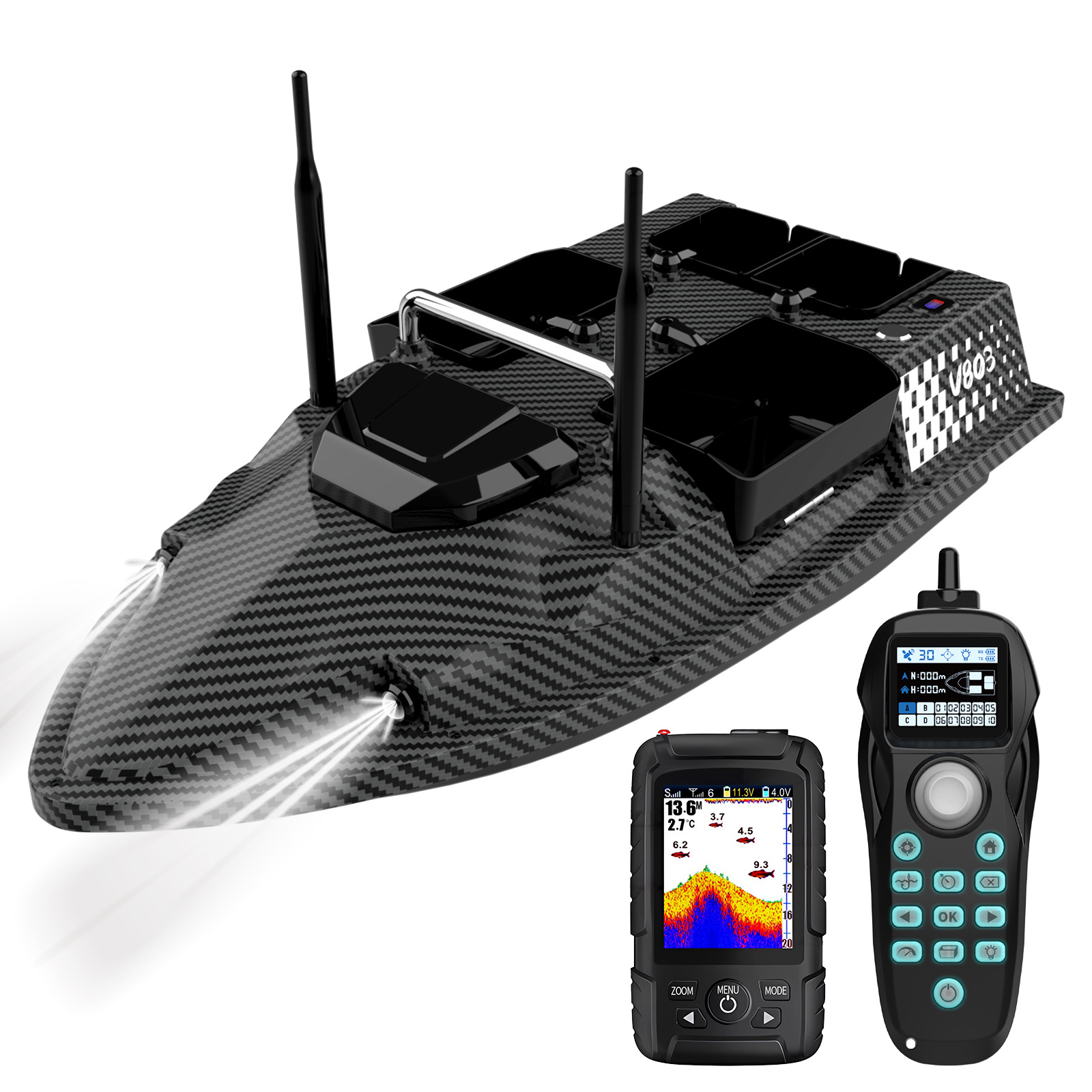 V803Pro GPS Enabled Remote Con - огляд і ціна Fishing Boat Gps