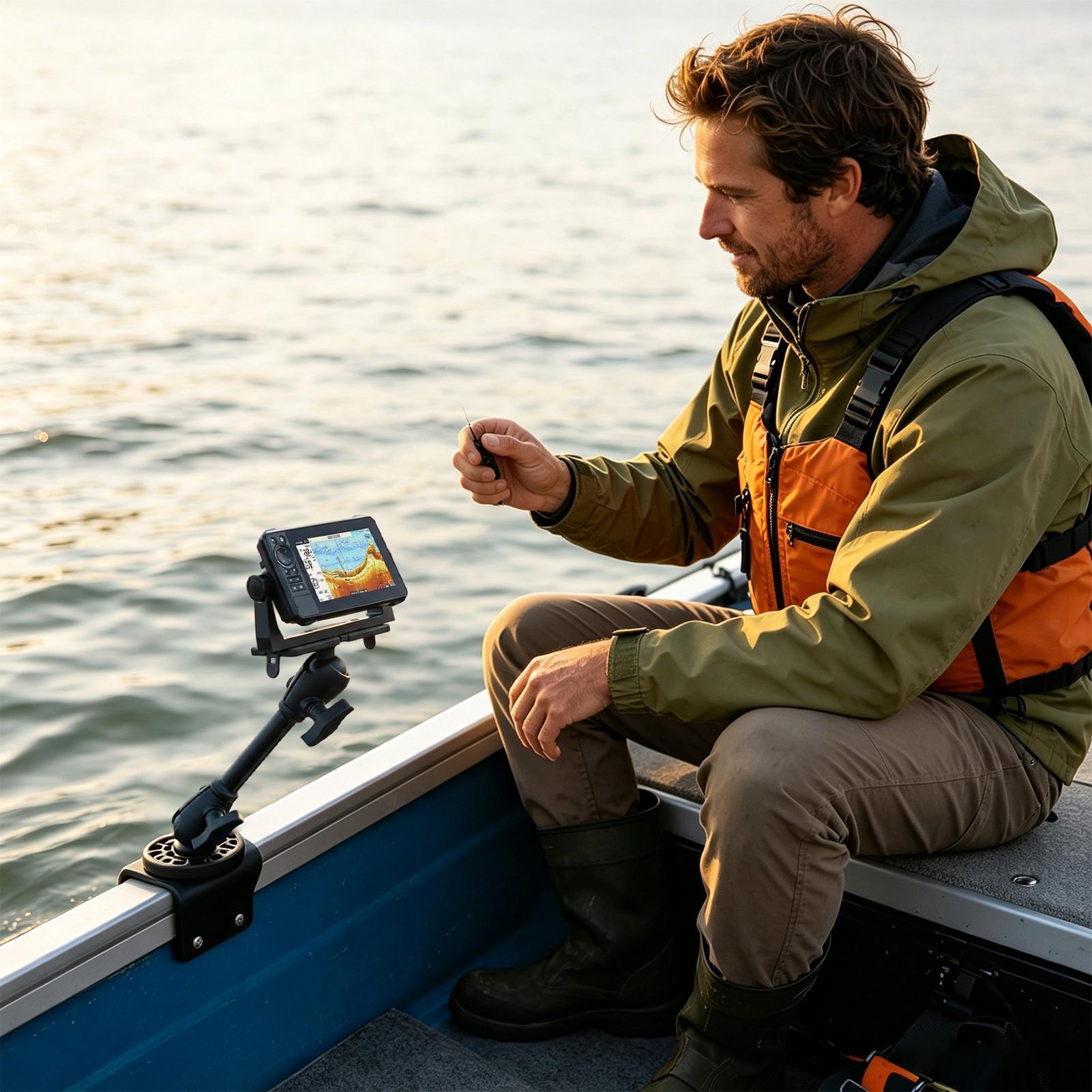 Fish Finder Transducer Mount 3 - огляд і ціна Fishing Boat Depth Finder