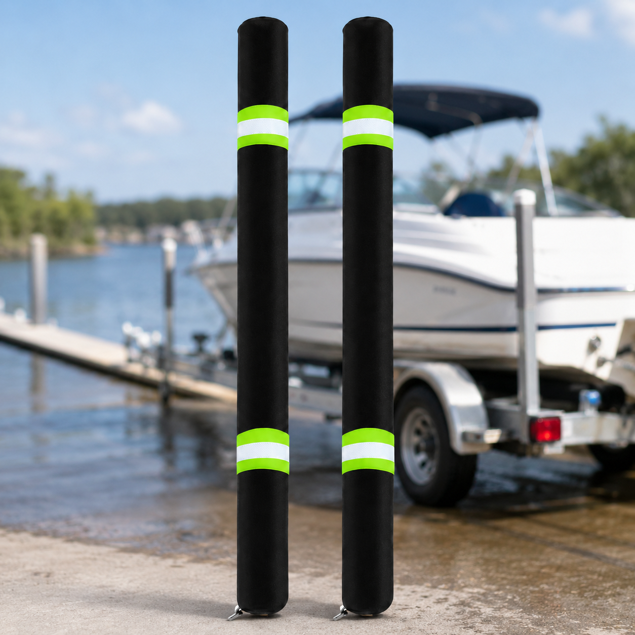 2Pcs Boat Trailer Guide Pole C - огляд і ціна Fishing Boat Cover